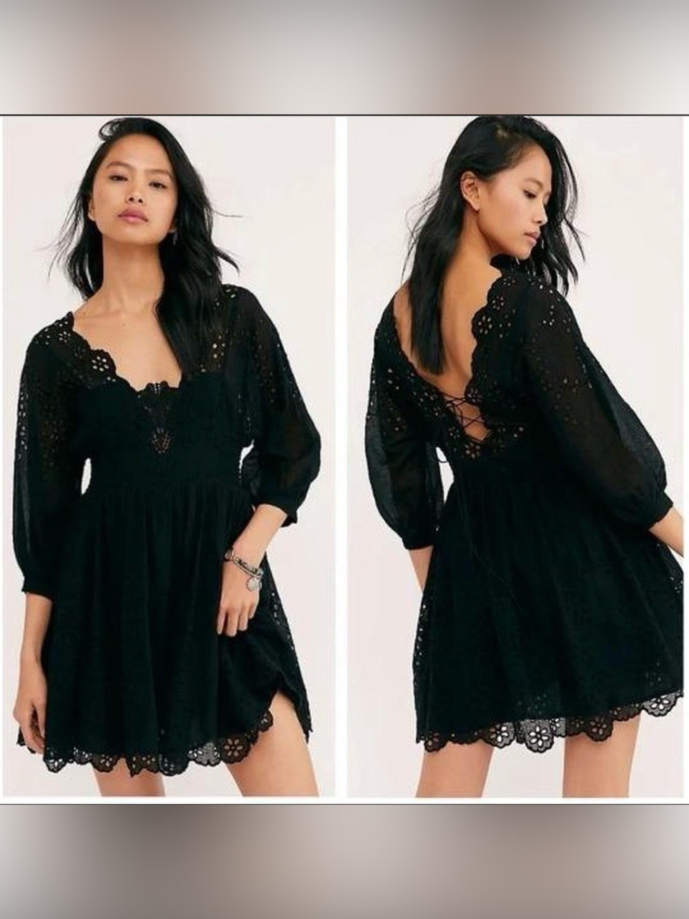 FREE PEOPLE ONE EYELET DRESS SIZE M